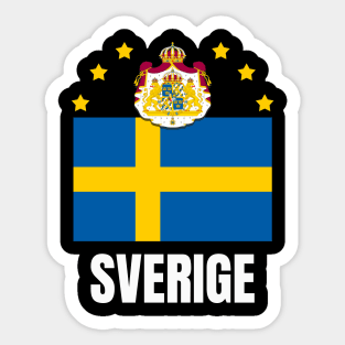 Sweden Flag National Emblem Swedish National Pride Sticker